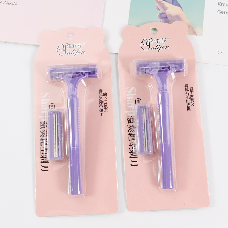 Stainless steel manual shaving knife female leg hair armpit hair shaving manual hair knife eyebrow knife body hair remover wholesale