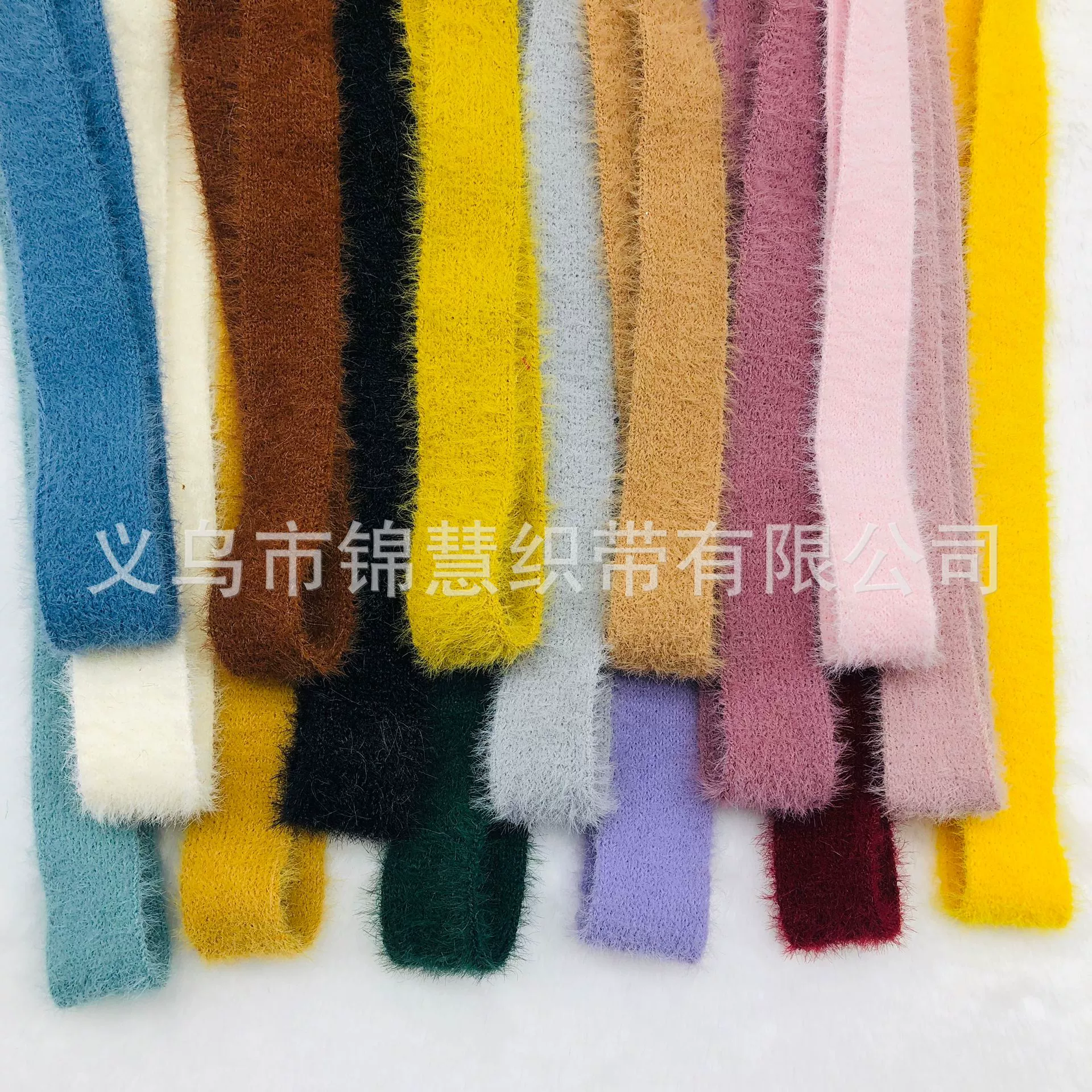 Фабрика в наличии Оптовые продажи норковая шерсть вязаный пояс повязка на голову украшение одежды лук аксессуары