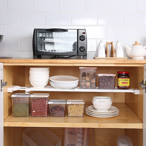 Window sill retractable gap storage partition kitchen debris plastic storage rack storage rack layered partition