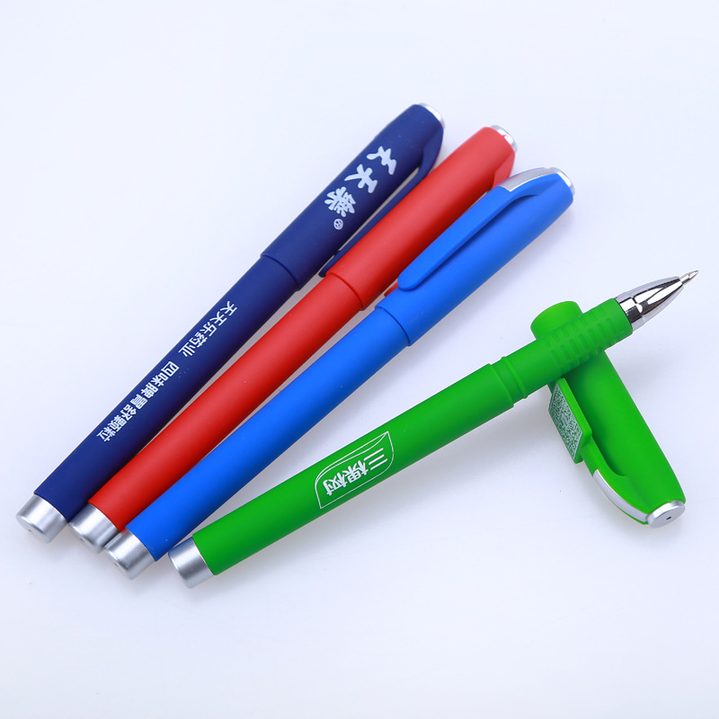 Bolígrafo publicitario esmerilado comercial Bolígrafo de agua de carbono LOGO personalizado Bolígrafo de neutrones Regalo promocional personalizado Bolígrafo a base de agua Bolígrafo de firma