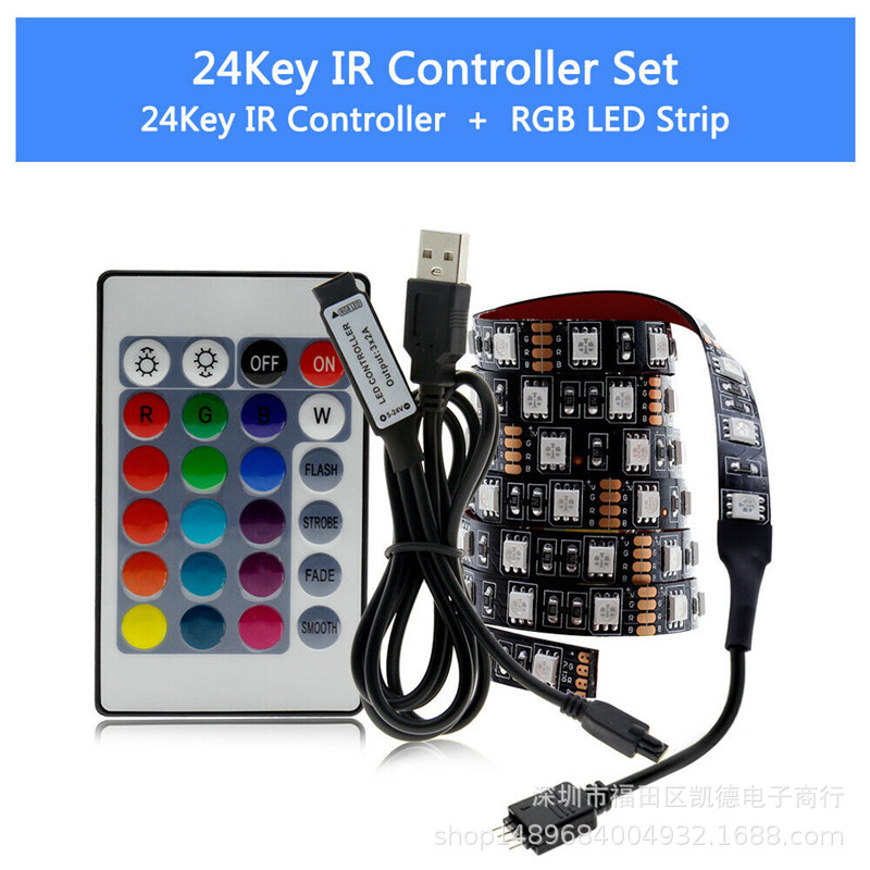 5V teléfono móvil Bluetooth APP control TV barra de luz de fondo 5050 control inteligente Bluetooth barra de luz USB barra de luz de colores