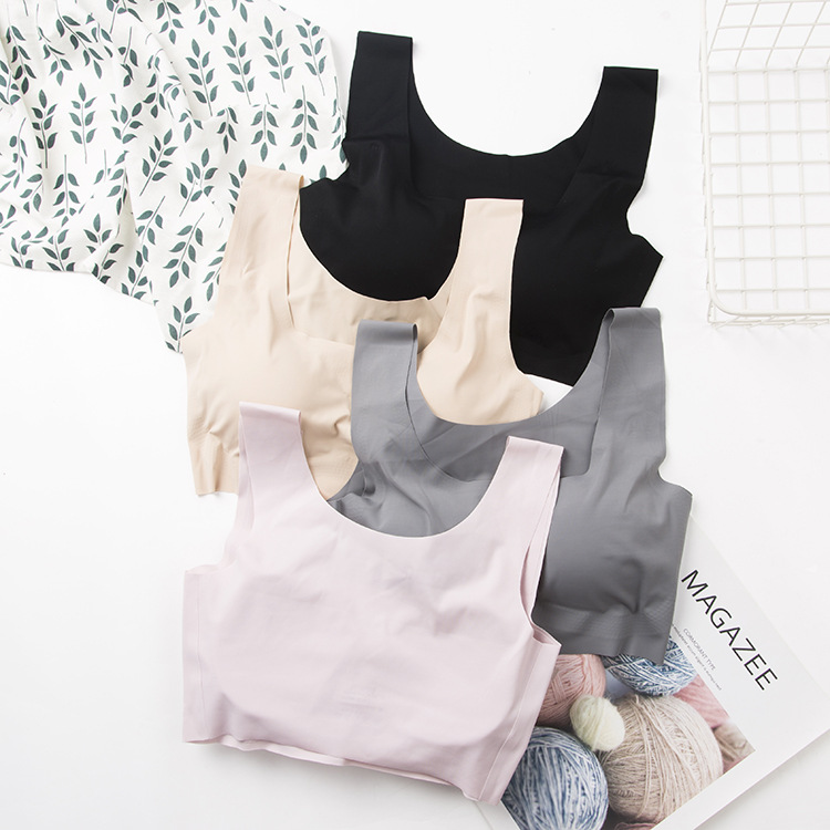 Japonés Kissy paz de la mente dormir ropa interior sin costuras inalámbrico más tamaño Sujetador deportivo de una pieza Chaleco de yoga para las mujeres