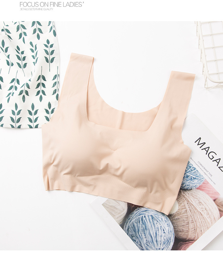 Japonés Kissy paz de la mente dormir ropa interior sin costuras inalámbrico más tamaño Sujetador deportivo de una pieza Chaleco de yoga para las mujeres