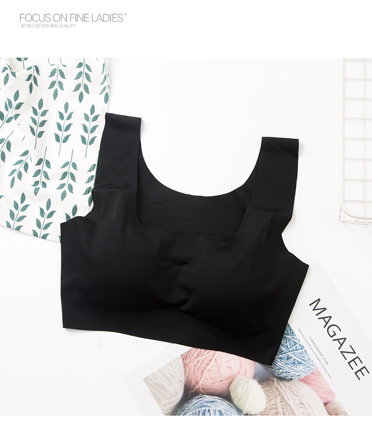 Japonés Kissy paz de la mente dormir ropa interior sin costuras inalámbrico más tamaño Sujetador deportivo de una pieza Chaleco de yoga para las mujeres