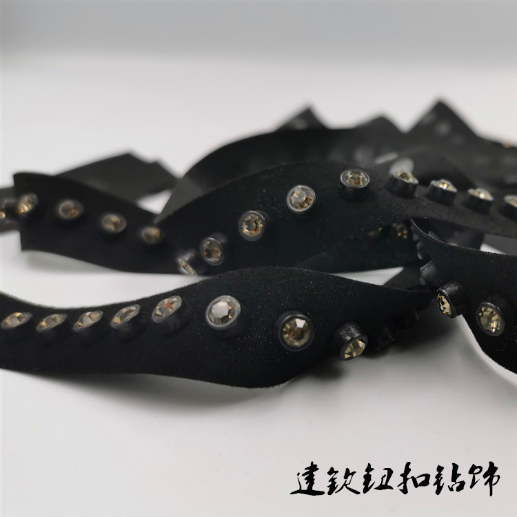 18号单排布带 矿灰色单排布带线钻 DIY辅料