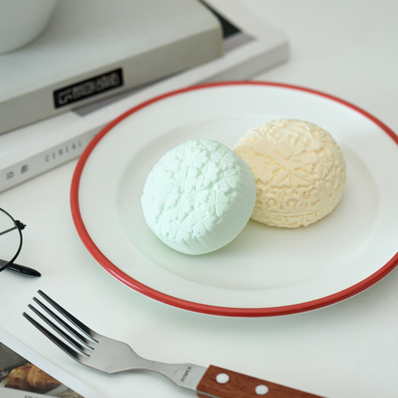 Han Feng ins Breakfast Plate Cafe Dessert Plate Hand-painted Christmas Red Edge Salad Plate Spaghetti Plate Household Tableware