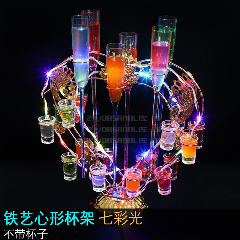 Bar club nocturno KTV estante del vino emisor de luz saxofón titular de la taza de bala titular de la taza de cóctel creativo titular de la taza de emisión de luz