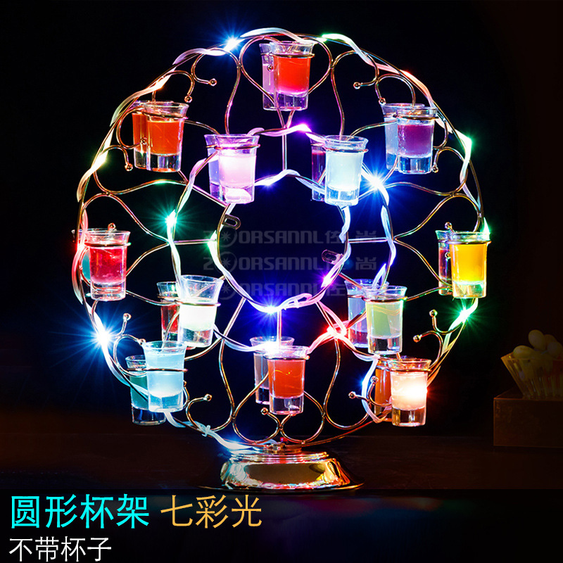Bar club nocturno KTV estante del vino emisor de luz saxofón titular de la taza de bala titular de la taza de cóctel creativo titular de la taza de emisión de luz