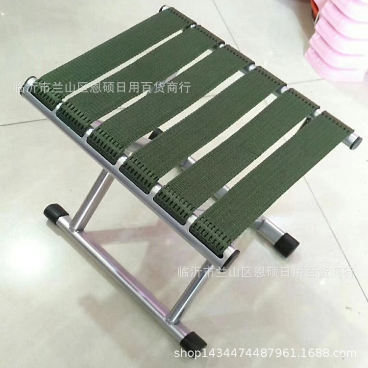 Thickened Iron Mazar Simple Furniture Folding Stool Summer Outdoor Fishing Stool Small Chair Household General Provisions