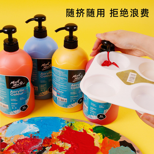 1L 2L Acrylic Paint Squeeze Pump 500ml Watercolor Paint Pump