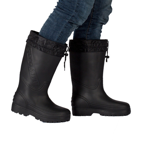 Non-slip EVA foam water shoes/water boots, men's and women's high-top, kitchen, food factory, waterproof, oil-resistant, warm, winter cotton long boots
