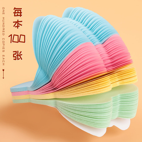 Chuangyi cartoon special-shaped color sticky notes n times pasted stacked color notes instant note pad notice stickers wholesale