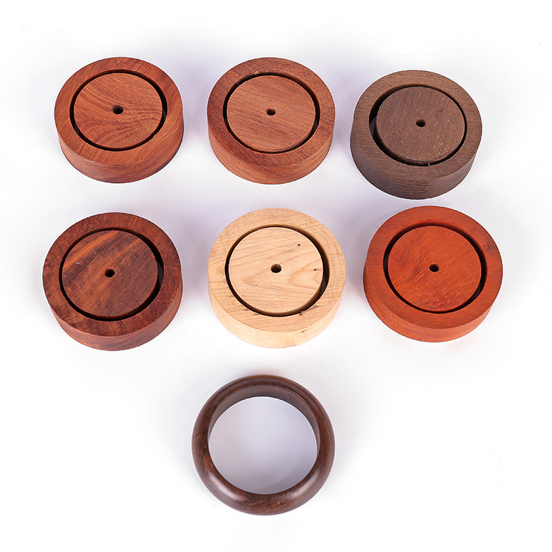 厂家直销原木半成品diy红木镯子木镯料手镯半成品 红木小料