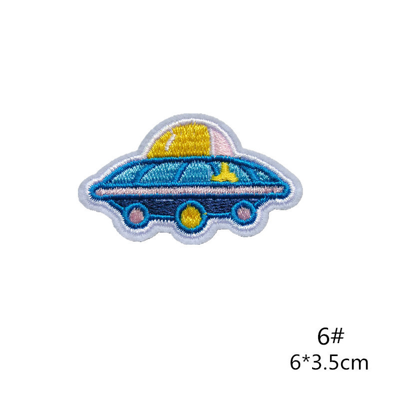 Universo popular planeta bordado pegatinas de tela astronauta parche adhesivo suministro transfronterizo Amazon AliExpress