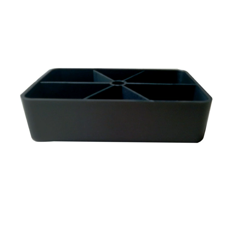 Поставка мебельной фурнитуры пластиковые ножки дивана BC16011060 прямоугольные ножки пластиковые ножки дивана