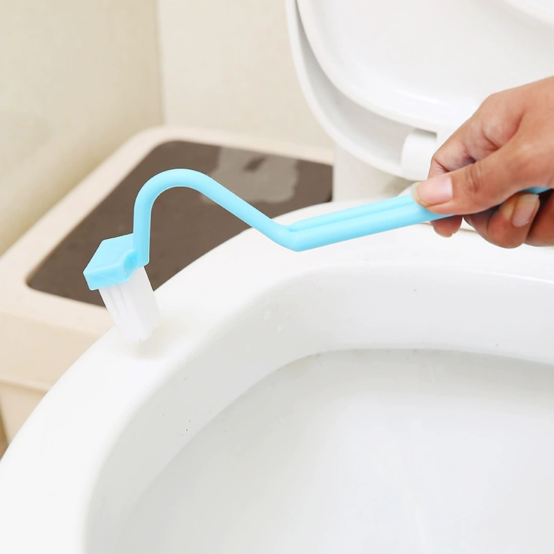 Long toilet, plastic brush