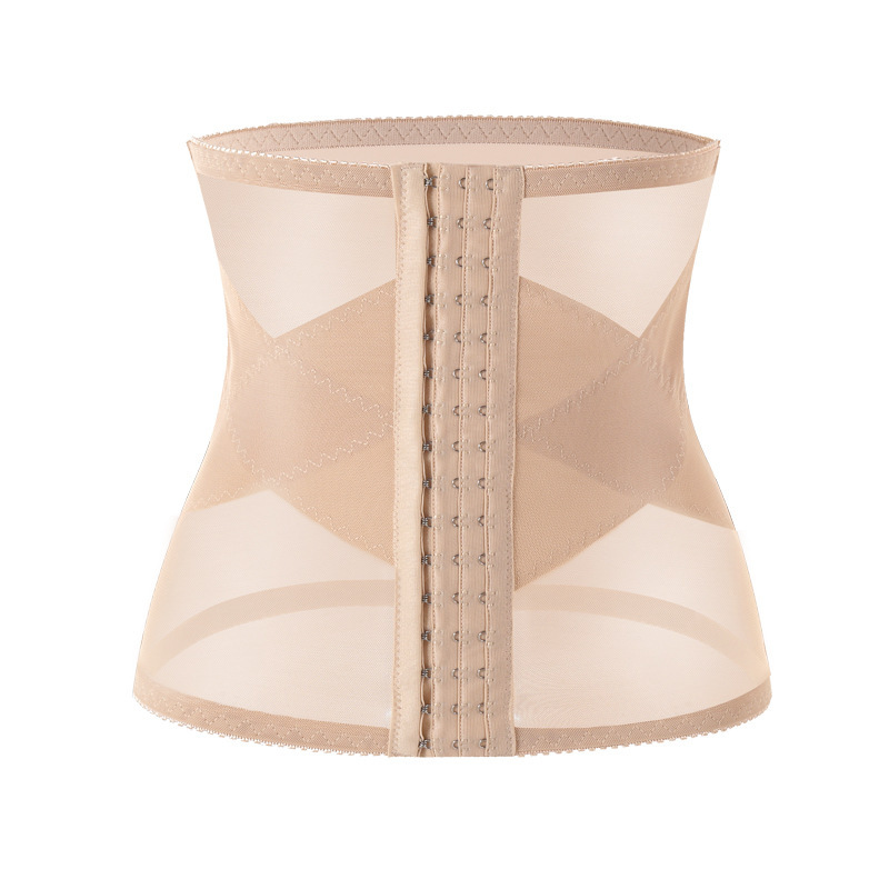 Summer Elastic Breathable Thin Memory Bone-Breasted Close-Fitting Waist Protection Three-Dimensional Body-Shaping Kaka Body-Shaping Abdominal Belt