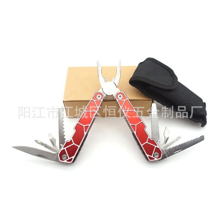 大号铝柄多功能钳子户外野营组合工具钳不锈钢便携刀钳