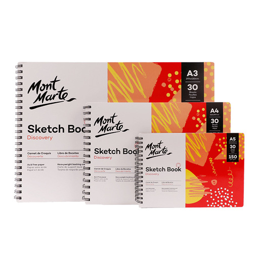 Montmartre a4 coil sketchbook loose-leaf 8k30 pages portable sketchbook cross-border wholesale art drawing book