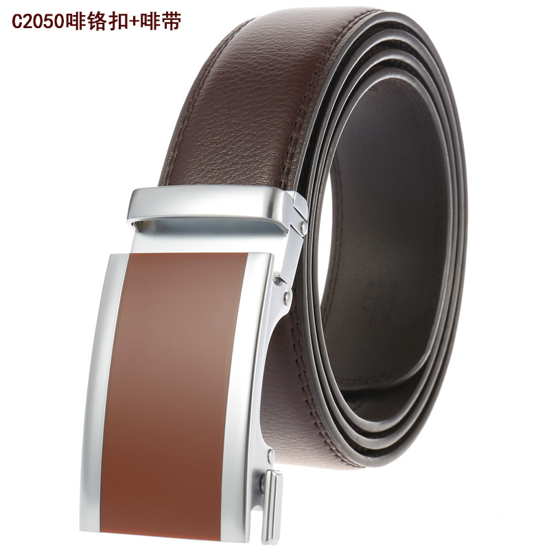 C2050 brown chrome buckle+brown belt