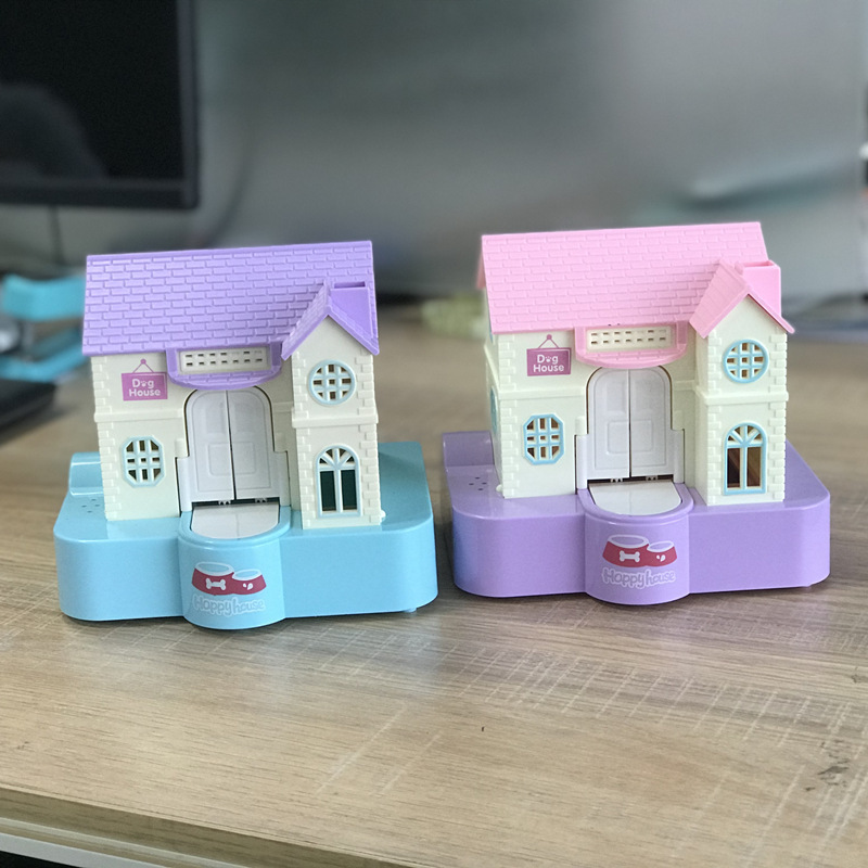 Lucky perro alcancía creativo regalo para niños divertido cachorro robando dinero hucha ahorrando dinero comiendo dinero música eléctrica