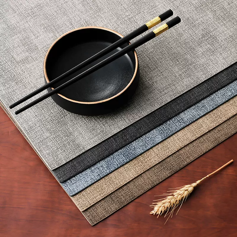 环保皮革餐垫欧美ins风防水防油隔热垫高档双面餐桌垫pu西餐垫