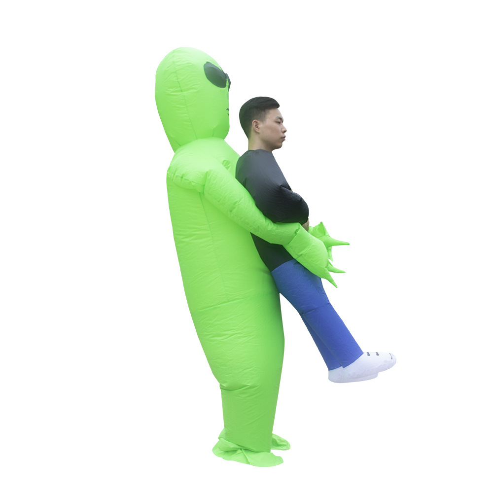 Transfronterizos para trajes alienígenas inflables, Halloween, fantasmas alienígenas abrazan a personas, trajes inflables, propósitos de rendimiento