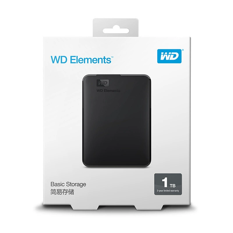 Новый элемент серии 2.5 дюйма 1ТБ мобильный жесткий диск USB3.0 Элементы портативный домашний офис