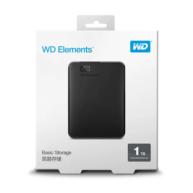 Новый элемент серии 2.5 дюйма 1ТБ мобильный жесткий диск USB3.0 Элементы портативный домашний офис