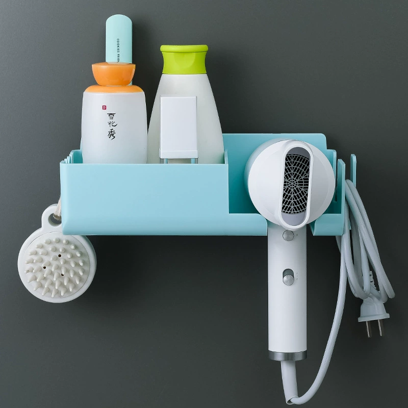 Держатель для фена без отверстий, стеллаж для хранения фена для ванной комнаты, стеллаж для хранения фена для ванной комнаты с крючком