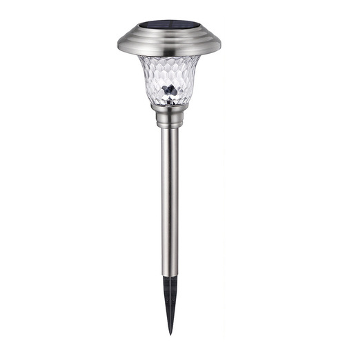 Amazon Hot Selling Double Color Solar Ground Plug Light Outdoor Garden Decoration Lawn Courtyard Glass Lawn Light
