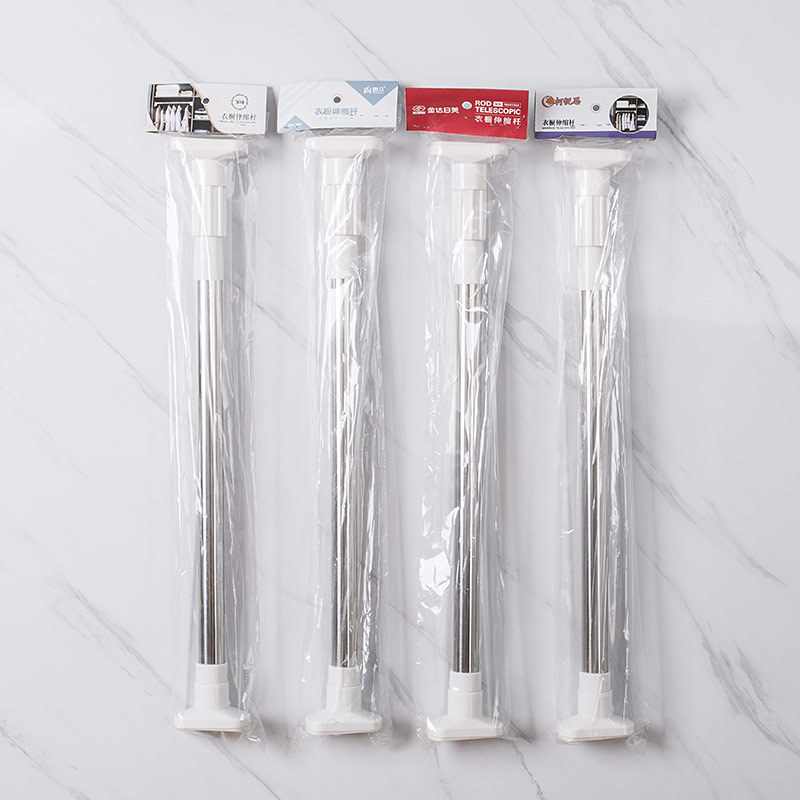 Guangkai varilla telescópica de acero inoxidable sin perforar ropa barra colgante baño Barra de cortina de ducha barra de cortina balcón puntal