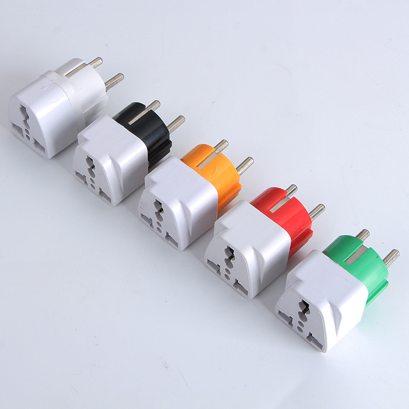 Enchufe de conversión estándar alemán Corea del Sur Adaptador estándar europeo multi-función zócalo método enchufe ruso alemán