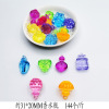 Toy with accessories, cartoon transparent jewelry, crystal, perfume, decorations, accessory, with gem