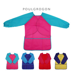 兒童畫衣罩衫吃飯圍兜長袖衣服幼兒園繪畫防水防污美術圍裙