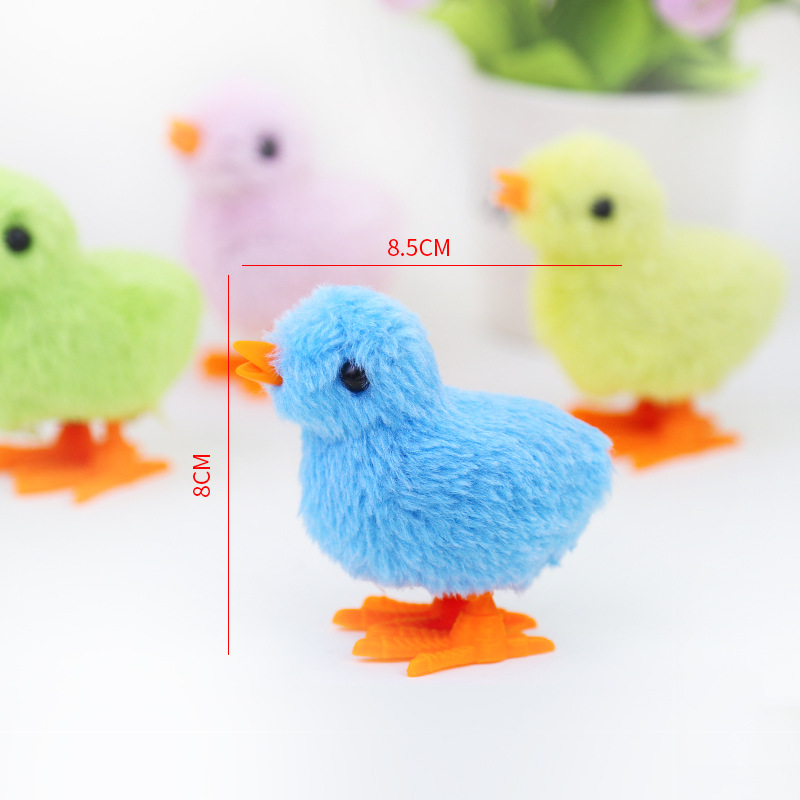 Spring chicken high imitation winding plush chicken toy stall hot selling jumping chicken children hot selling toys wholesale