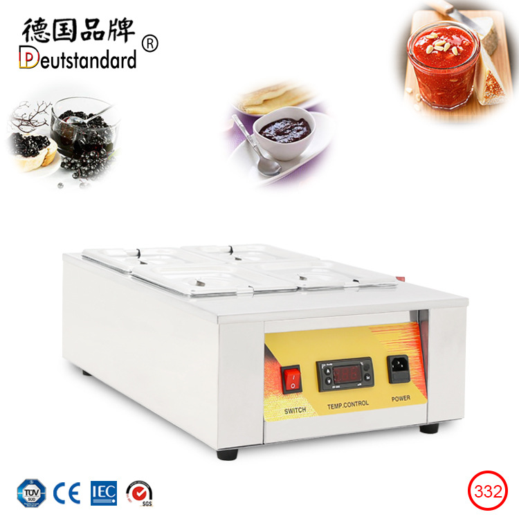 巧克力融化机朱克力保温机 4缸巧克力融化机商用机器隔水保温设备