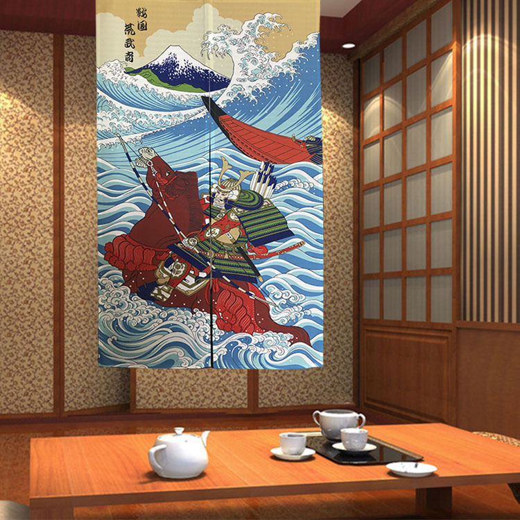 Factory Direct Sales Japanese-Style Fabric Printed Door Curtain Thickened Wholesale and Retail (85X150) Factory Direct Sales Japanese-Style Fabric Printed Door Curtain Thickened Wholesale and Retail (85X150)