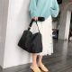 Japanese and Korean Harajuku Diablo ins Lazy Buddha Style Women's Bag Men's Solid Color Canvas Shoulder Crossbody Bag Large Capacity Student Bag