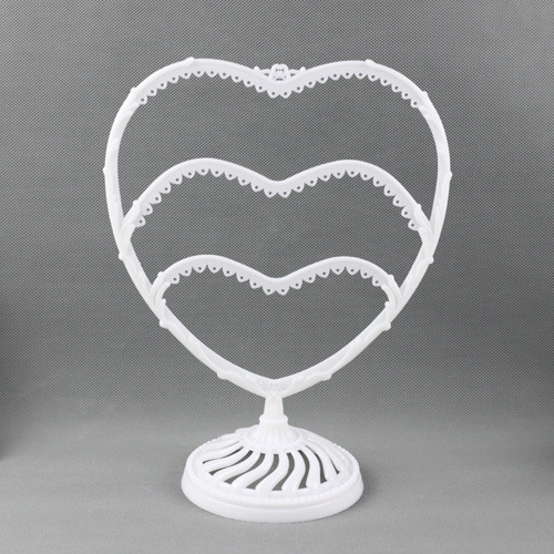 Creative heart-shaped piano jewelry hanger long and short earrings earrings jewelry store display rack home cute storage rack plastic