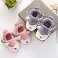 儿童棉拖鞋女童秋冬季女宝宝包跟1-3岁2男童小孩室内毛毛家居棉鞋
