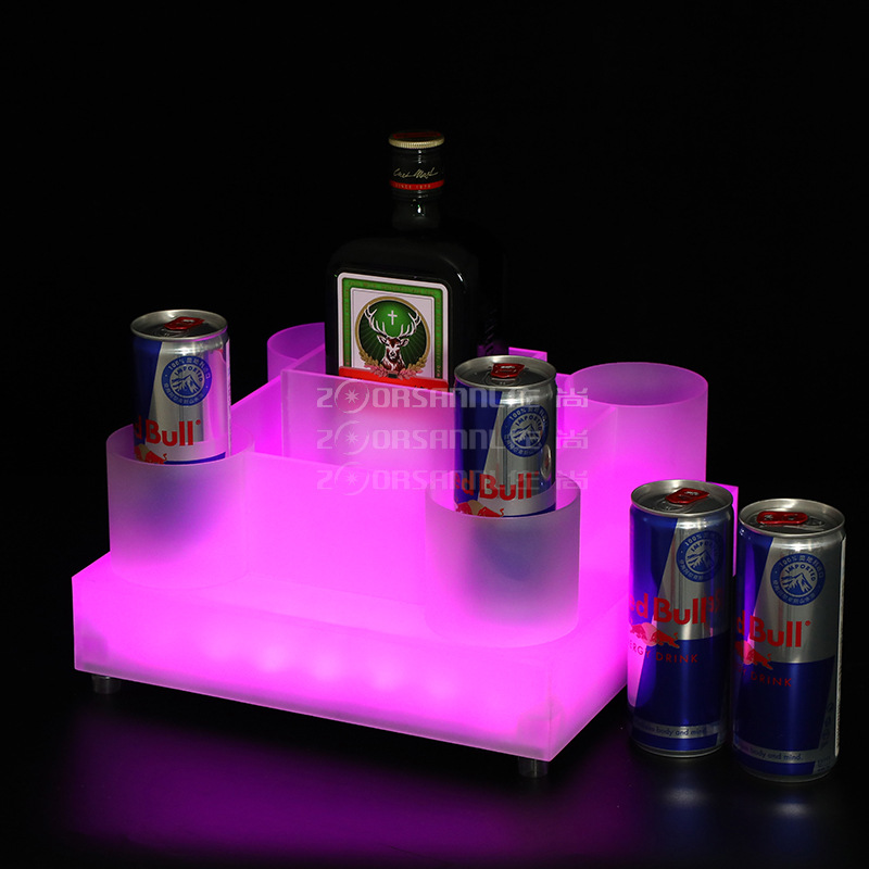 Zuo Shang Yege cabeza de ciervo vino extranjero emisor de luz base bar espectáculo nocturno Red Bull bandeja de vino estante de vino Yege soporte de vino estante de vino