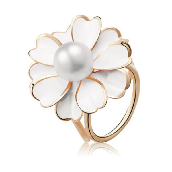 White, flowered