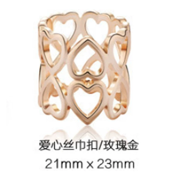 Love silk scarf buckle