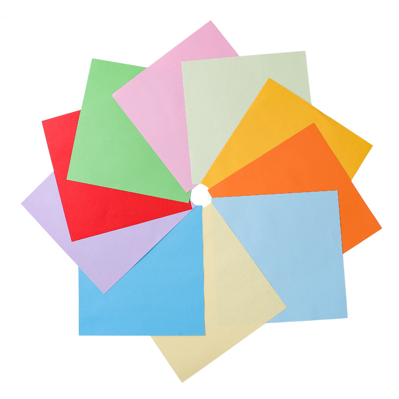 15 cm cuadrado origami artesanal origami de color creativo para niños origami de color DIY al por mayor