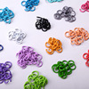 100 priced price DIY accessories 1.2*8mm opening ring small iron circle color baking paint handmade key stick jewelry ring