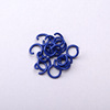 100 priced price DIY accessories 1.2*8mm opening ring small iron circle color baking paint handmade key stick jewelry ring