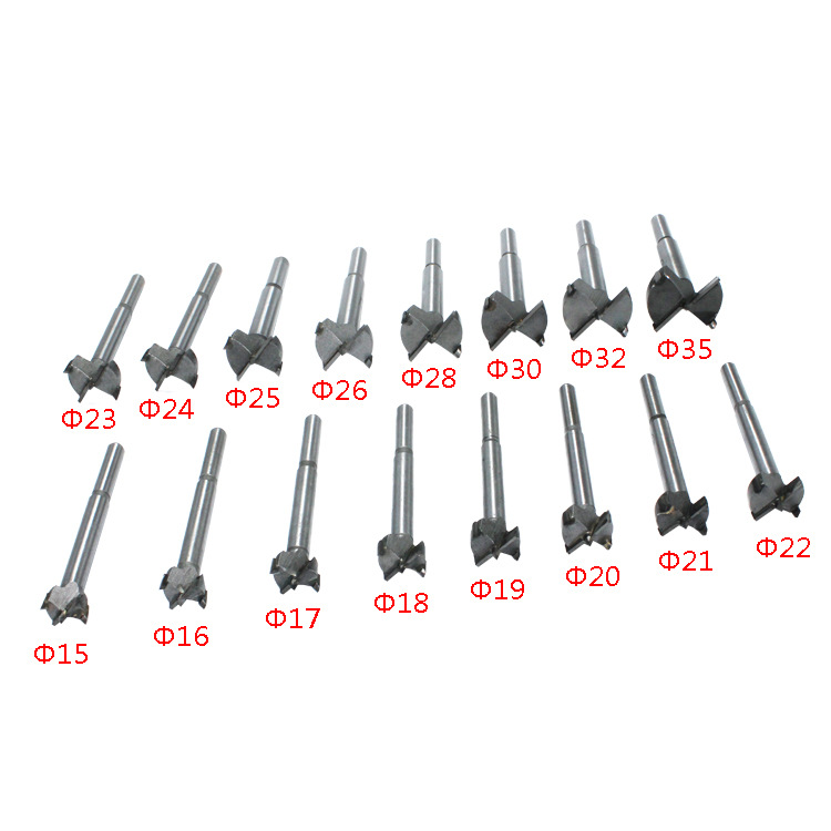 Woodworking Hole Opener Alloy Blade Wood Board Punching Hinge Hinge Opening Tool Hole Expander Drill Bit