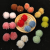 Long hair imitation mink hair ball clothing accessories hair ball jewelry accessories DIY mink hair ball jewelry pendant