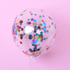 Transparent nail sequins, balloon, colored paper, evening dress for contouring, decorations, 12inch, wholesale